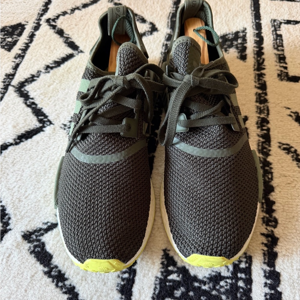 NMD adidas Green and Yellow Athletic Sneakers